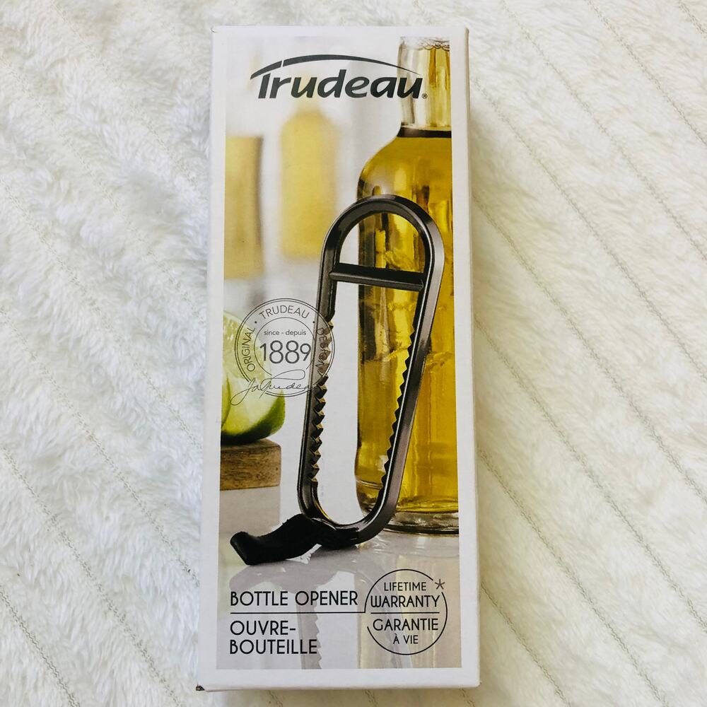 Trudeau Bottle Opener Opens Crown and Twist Caps